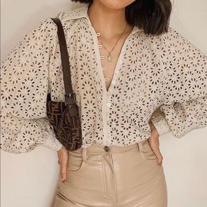 Song of Style Lark Top Eyelet Blouse